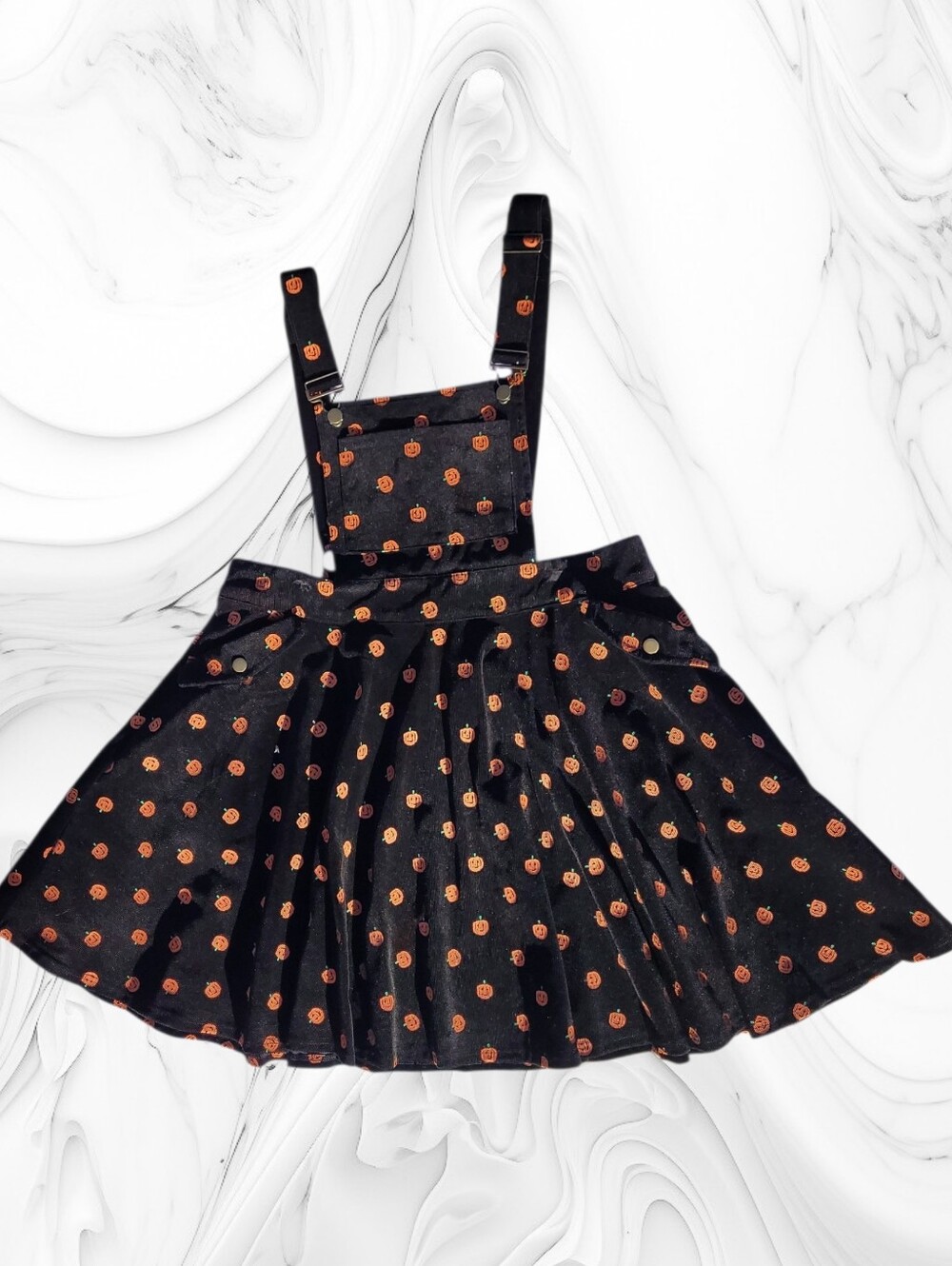 2XL Unique Vintage Pumpkin Patch Brionne Pinafore